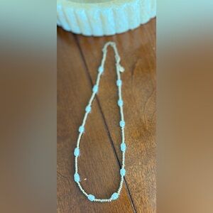 J Crew Freshwater Pearl and Gold Bead Necklace